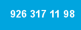 926 317 11 98